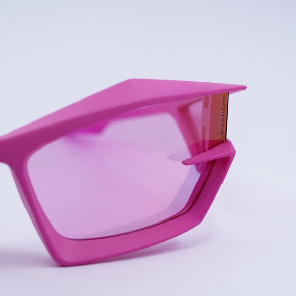 Givenchy GV40049I 73Y Sunglasses Pink Geometric Frame, Pink Flash Mirror Lenses - Picture 5 of 10